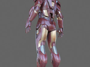 IRON MAN Modelo 3D CG Textures