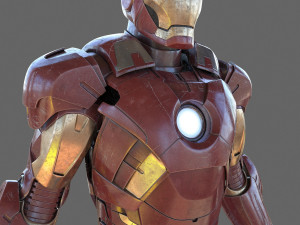 IRON MAN Modelo 3D CG Textures