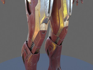 IRON MAN Modelo 3D CG Textures
