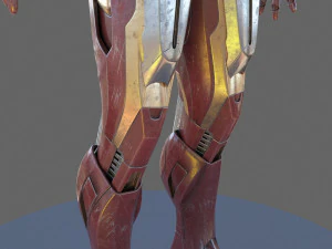 IRON MAN Modelo 3D CG Textures