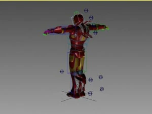 IRON MAN Modelo 3D CG Textures