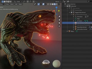 Alien Animal 3D Model