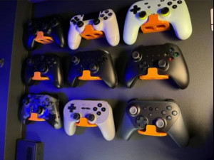 Universal Game Controller Wall Mount Stand 3D Print Model
