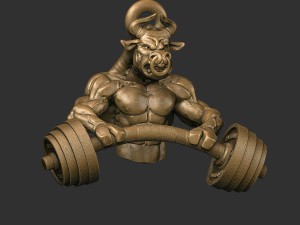bull pendant 3D-Druckmodell