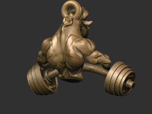 bull pendant 3D-Druckmodell