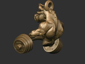 bull pendant 3D Print Model
