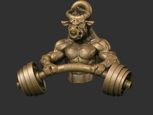 bull pendant 3D Print Model