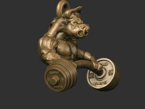 bull pendant 3D Print Model