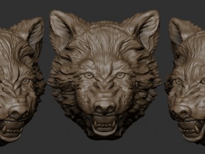wolf 3D Print Model