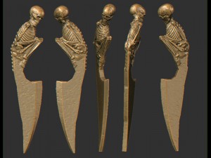 dining items skeletons 3D-Druckmodell