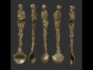 dining items skeletons 3D Print Model