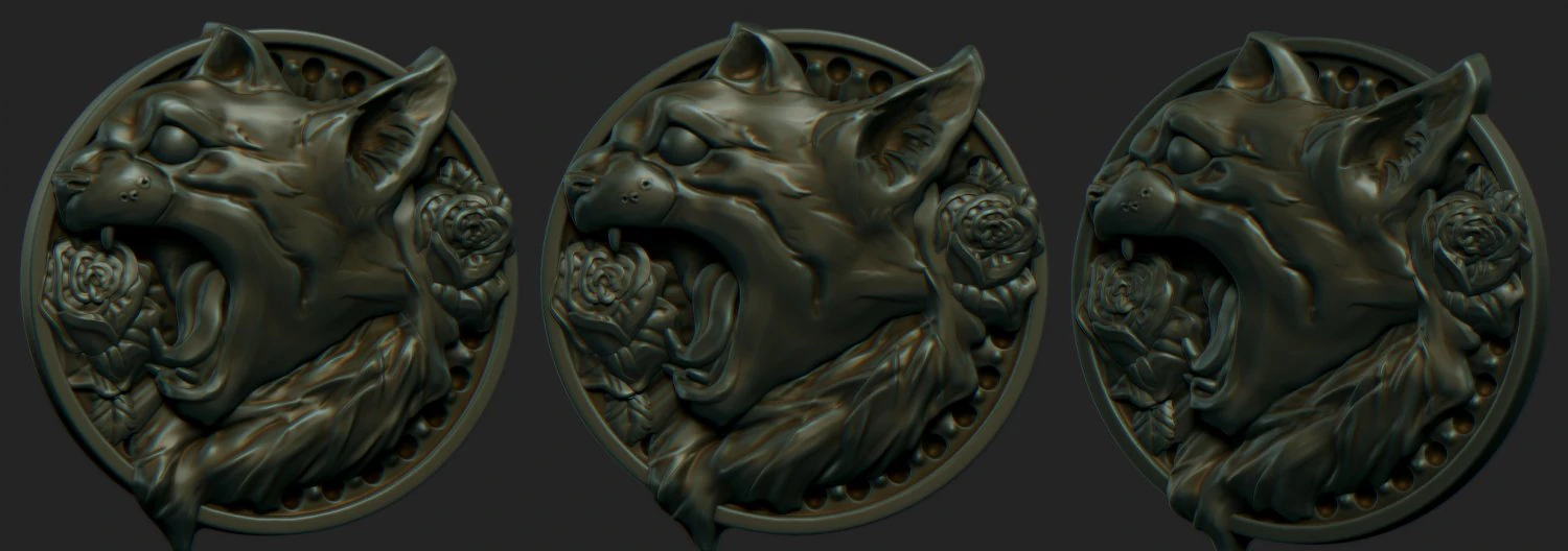 cat pendant 3D Print Model .c4d .max .obj .3ds .fbx .stl .blend 