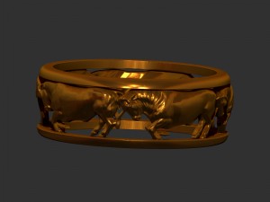 ring bull 3D 打印模型