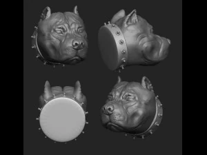 pitbull Modelo de Impressão 3D