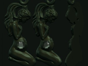 pendant mother 3D Model