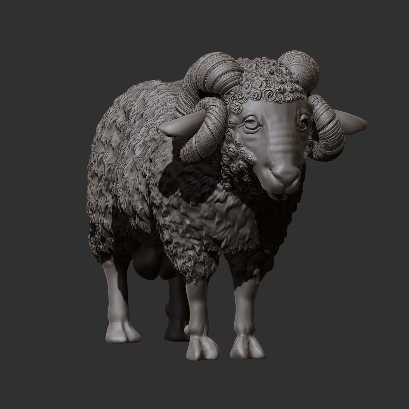 ram 3D Model .c4d .max .obj .3ds .fbx .stl .blend 