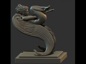 statue of angel 3D Model