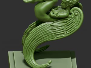 statue of angel 3D Model