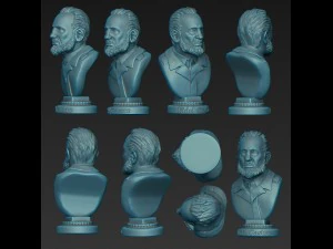 フィデル・カストロ 3Dプリントモデル