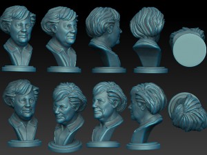 angela merkel Model do druku 3D