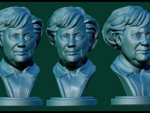 angela merkel Model do druku 3D