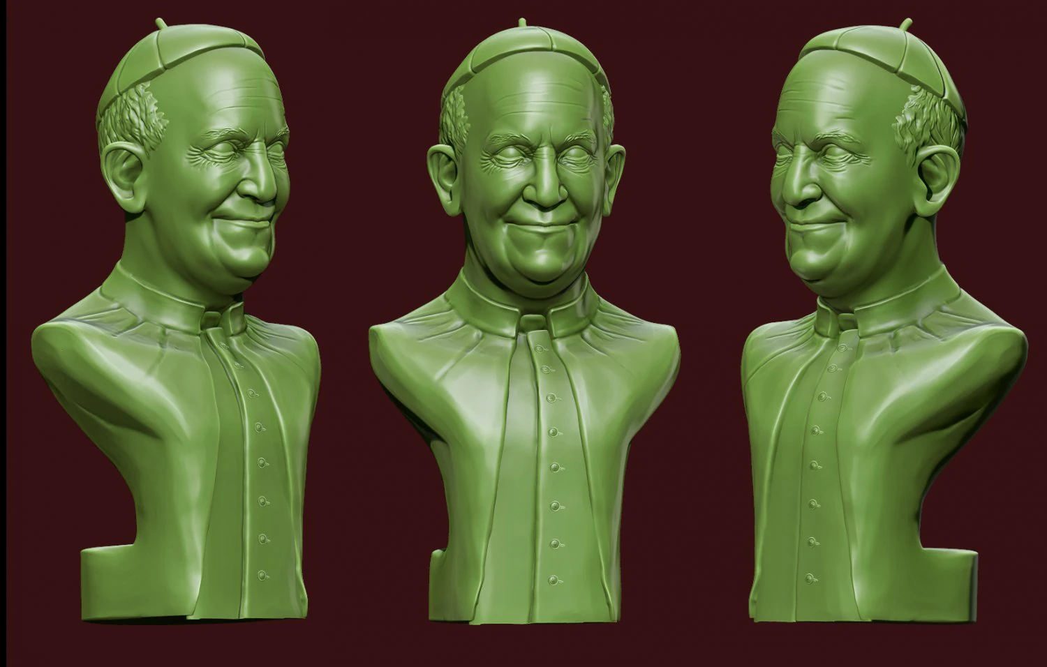 pope francis 3D Print Model .c4d .max .obj .3ds .fbx .stl .blend 