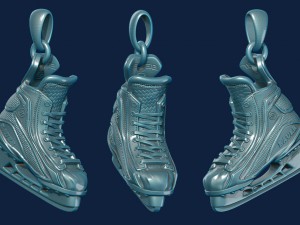 Diamond Nike Pendant With Logo Bail 3D model 3D printable