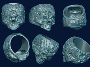 リングスカル 3Dプリントモデル