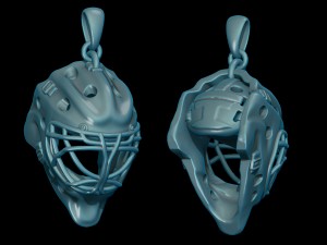 hockey goalie mask Model Cetak 3D