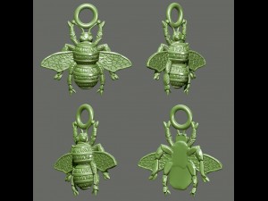 bee pendant Modèles 3D en vedette