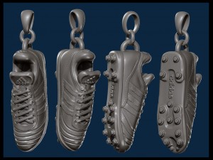 football cleats pendants 3D Print Model