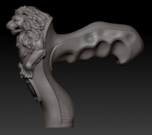 cane lion 3d 3D 打印模型 .c4d .max .obj .3ds .fbx .stl .blend 