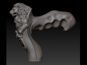 cane lion 3d 3D Print Model