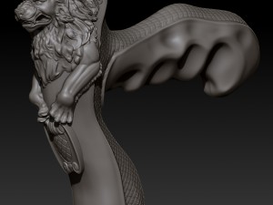 cane lion 3d 3D 打印模型