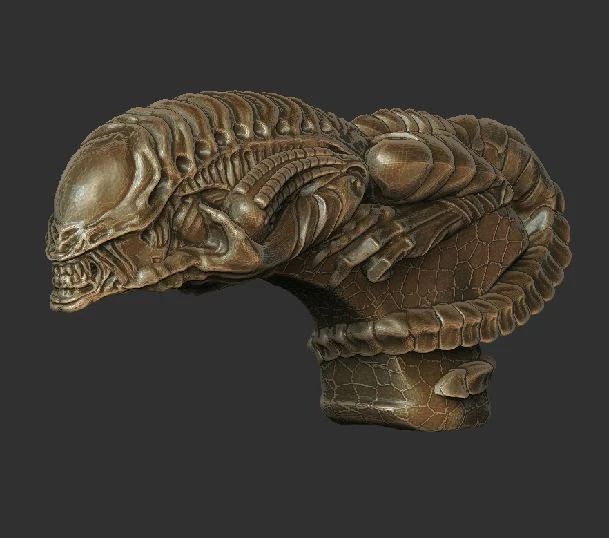 cane alien 3d print model 3D Print Model .c4d .max .obj .3ds .fbx .stl .blend 