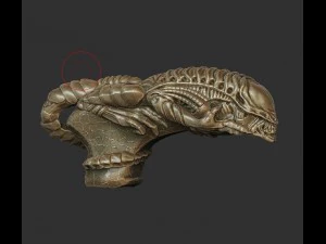 cane alien 3d print model 3D Print Model