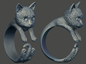 cat ring 3D Принт Модель