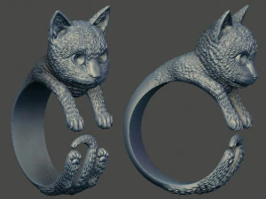 cat ring 3D Print Model