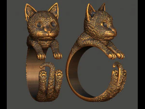 cat ring 3D Print Model