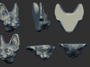 cat sphinx ring 3D Print Model
