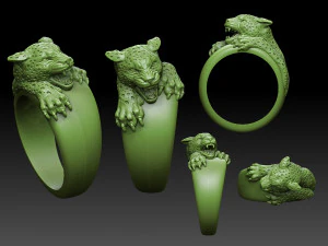leopard ring 3d 3D Print Model