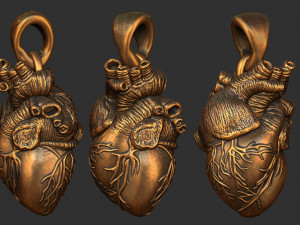 human heart pendant 3d 3D 프린트 모델