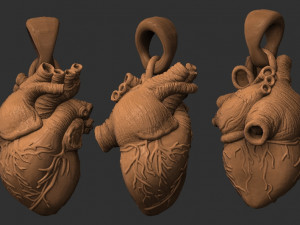 human heart pendant 3d 3D 프린트 모델