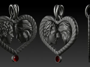 amante pingente Modelo de Impressão 3D