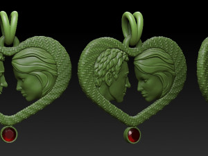 pendant lover 3D 打印模型