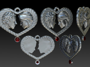 pendant lover 3D 打印模型