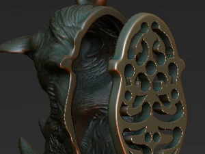 rhinoceros ring pendant 3 files 3d print model 3D Print Model