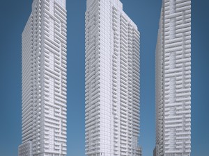high-rise residential building 3D Модель