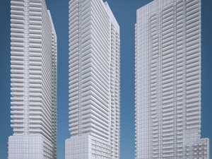 high-rise residential building 3D Модель