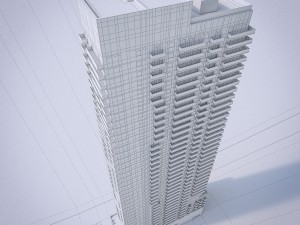 high-rise residential building 3D Модель